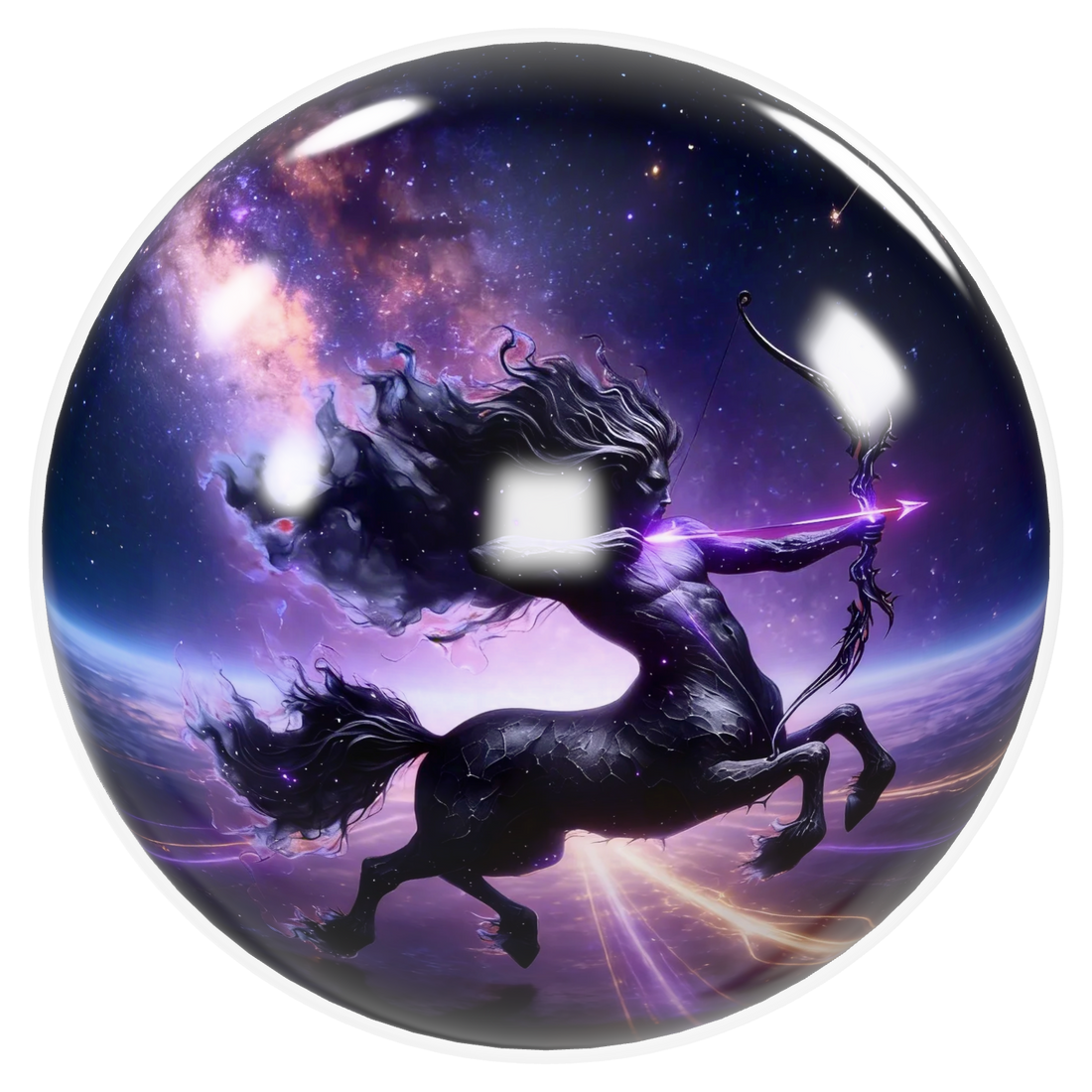 Sagittarius Bowling Ball – Celestial Arrow Edition (USBC Approved) image 0