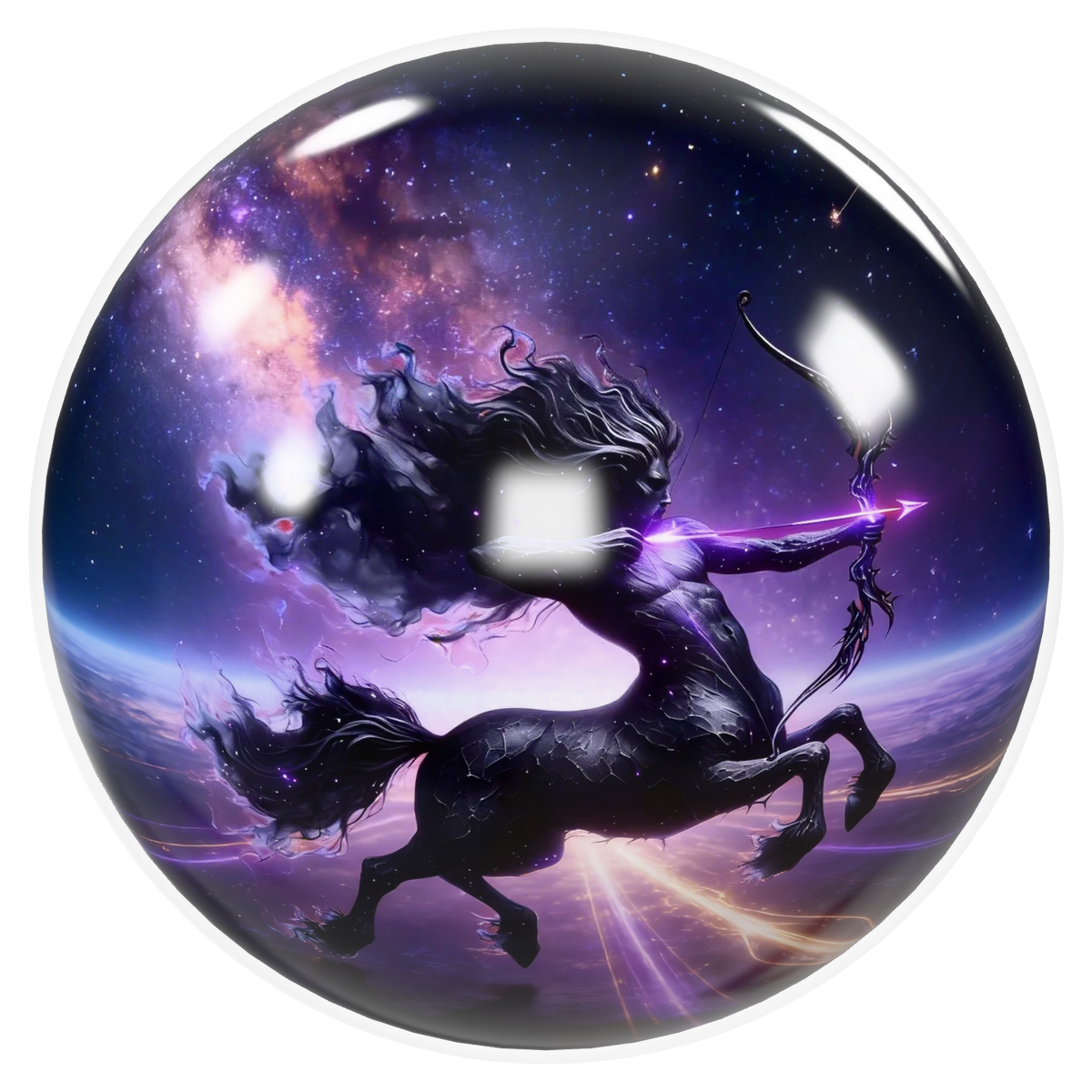 Sagittarius Bowling Ball – Celestial Arrow Edition (USBC Approved) image 0