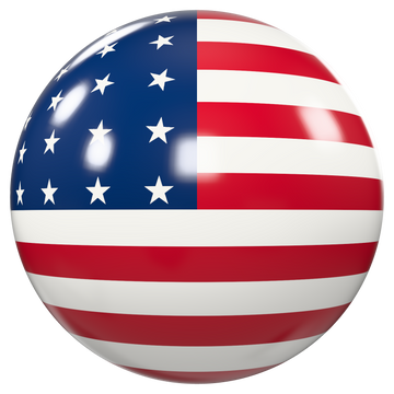 American Flag Bowling Ball – USA Stars & Stripes Design (USBC Approved)