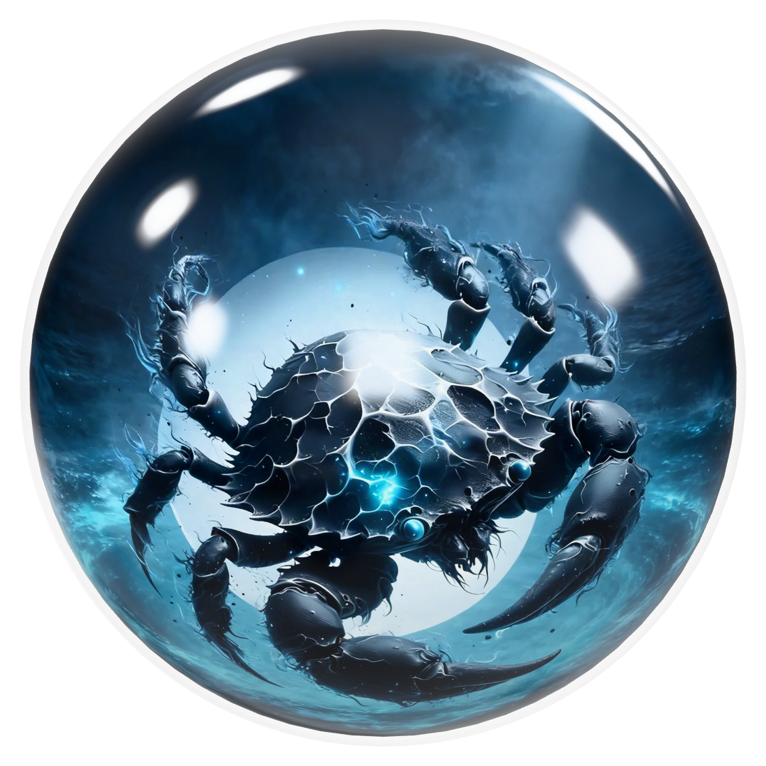Cancer Bowling Ball – Lunar Tide Edition (USBC Approved) image 0