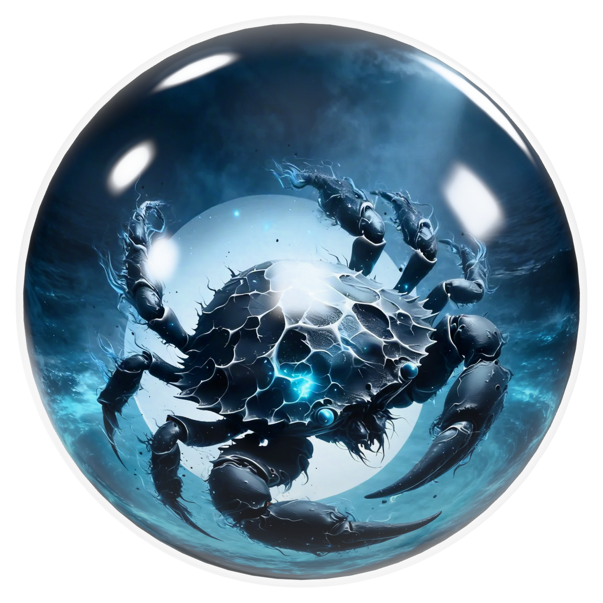 Cancer Bowling Ball – Lunar Tide Edition (USBC Approved) image 0