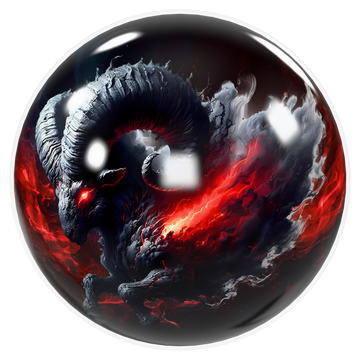 Aries Bowling Ball – Inferno Eclipse Edition (USBC Approved) image 0