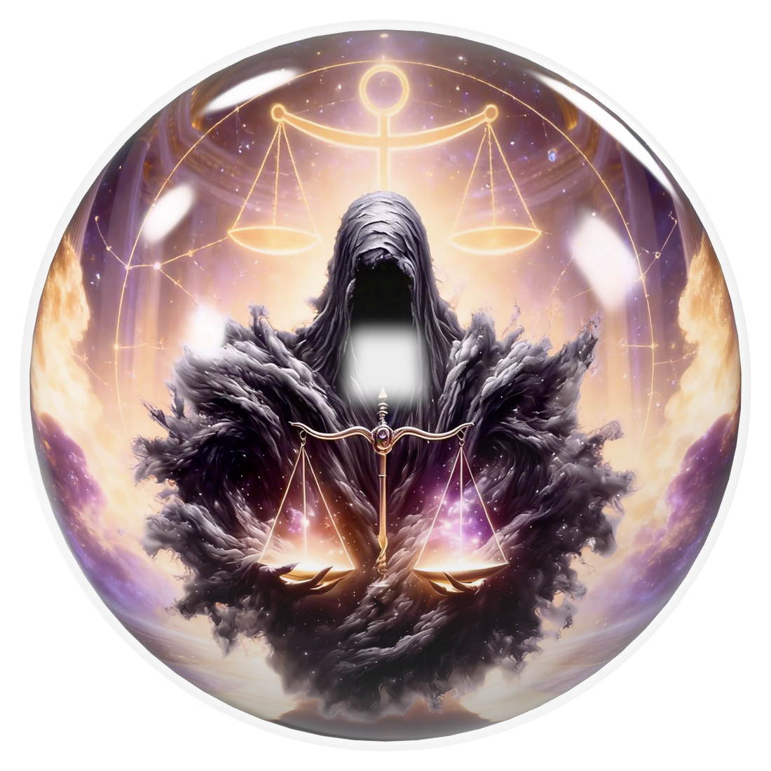 Libra Bowling Ball – Cosmic Judgment Edition (USBC Approved) image 0
