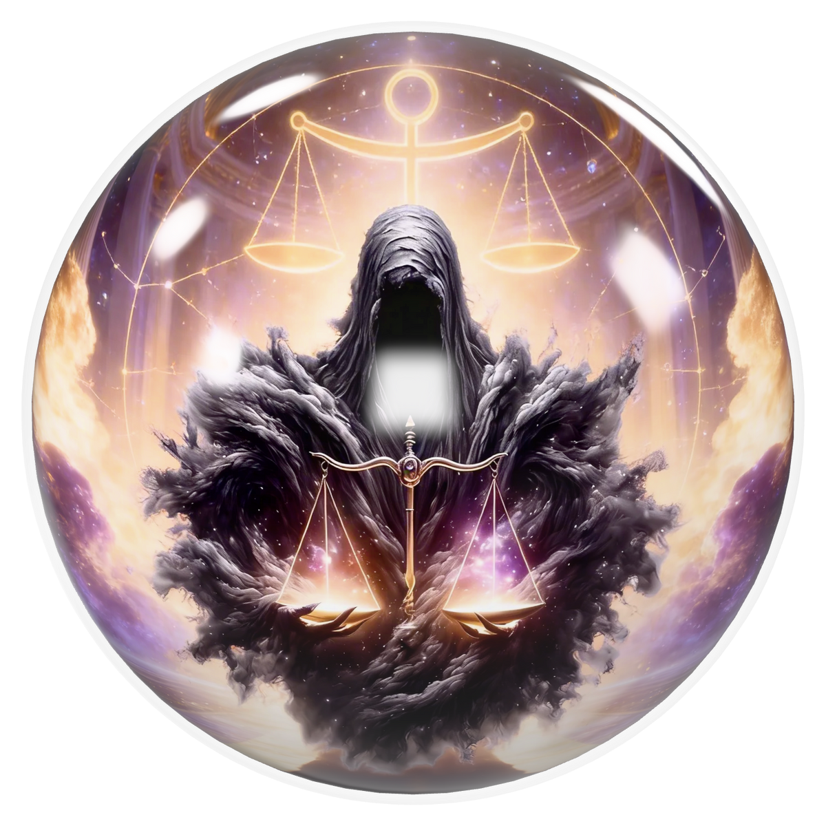 Libra Bowling Ball – Cosmic Judgment Edition (USBC Approved) image 0
