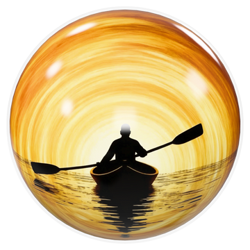 Inner Journey Bowling Ball – Kayaking Silhouette Design (USBC Approved) image 0