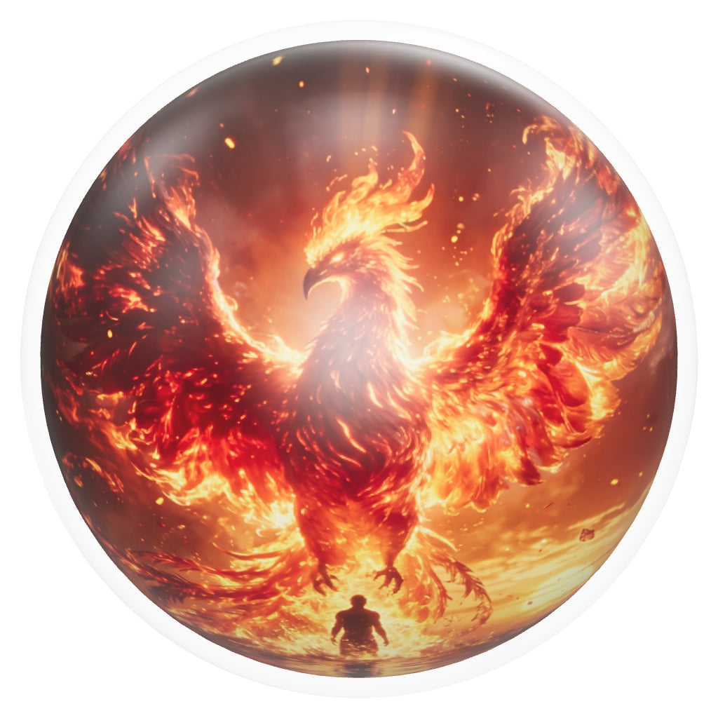 Phoenix Rising Bowling Ball – Rebirth & Inner Power Design (USBC Approved)